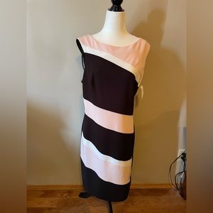Roz & Ali black pink and white dress size 10